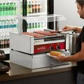 Avantco 30 Hot Dog Non-Stick Roller Grill with Pass-Through Canopy and 100 Bun Cabinet 177RG30KIT4